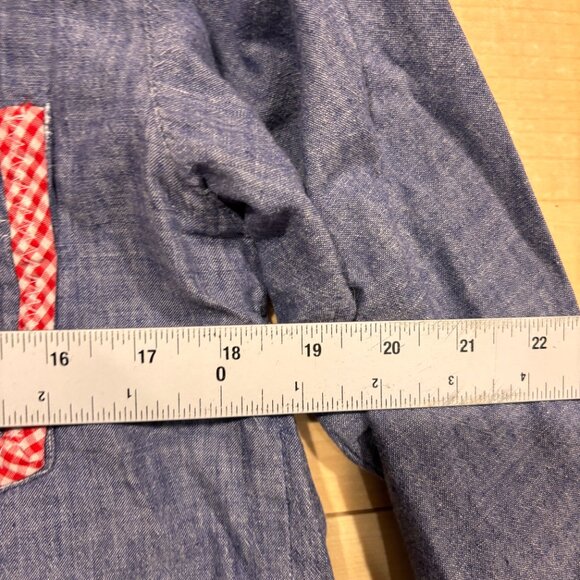 Vintage 70s Montgomery Ward Shirt Womens Medium Chain Stitched Mushrooms - Picture 9 of 15